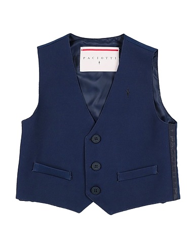 PACIOTTI Suit vest Midnight blue 97% Polyester, 3% Elastane