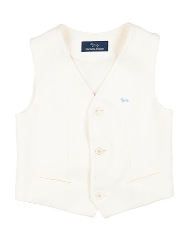 HARMONT & BLAINE Waistcoat White 68% Viscose, 27% Polyamide, 5% Elastane, Polyester
