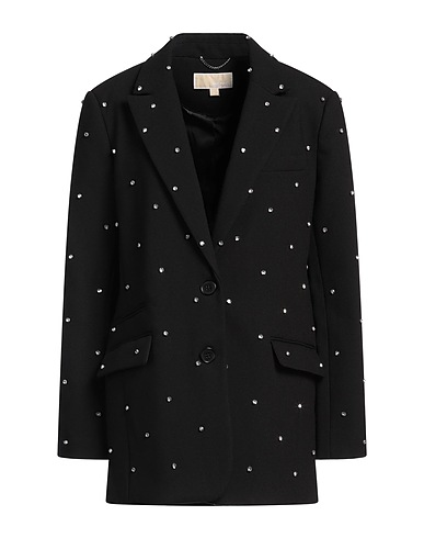 MICHAEL MICHAEL KORS テーラードジャケット ブラック ポリエステル 77% / レーヨン 21% / ポリウレタン 2%