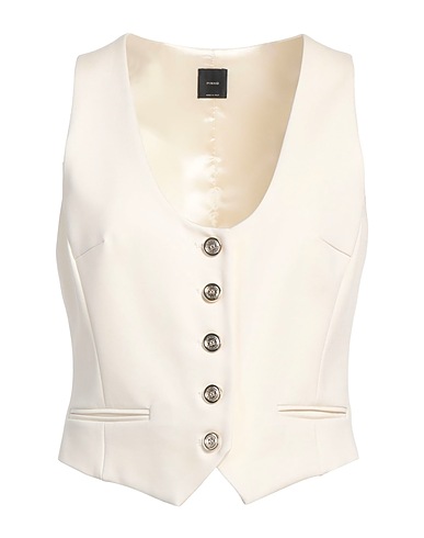 PINKO Waistcoat Ivory 65% Viscose, 30% Polyamide, 5% Elastane