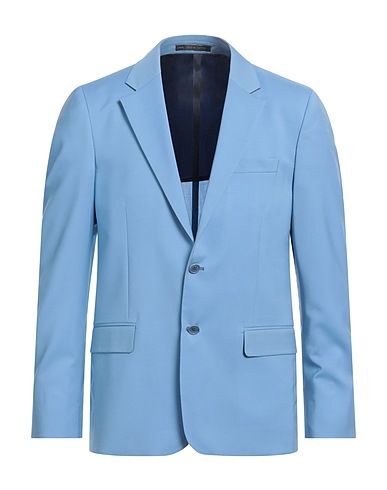LOW BRAND Blazer Sky blue 54% Wool, 45% Polyester, 1% Elastane
