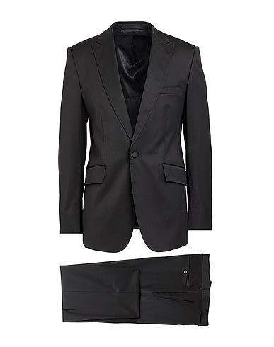 EDUARDO BOSCH DE SERRANO Suits Black 95% Wool, 5% Lycra®