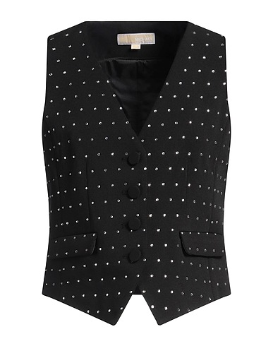 MICHAEL MICHAEL KORS Waistcoat Black 92% Polyester, 8% Elastane