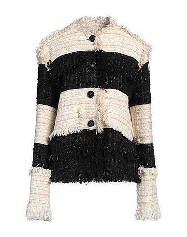 MSGM Jacket Cream 38% Acrylic, 23% Cotton, 22% Polyester, 9% Wool, 8% Polyamide