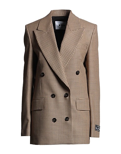 MSGM Blazer Beige 100% Wool