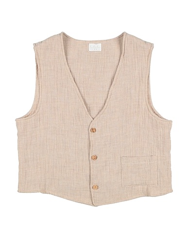 LALALÙ Panciotto Beige 100% Cotone organico