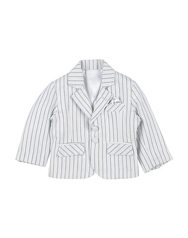 EMANUEL PRIS Blazer Sky blue 56% Cotton, 26% Linen, 18% Viscose