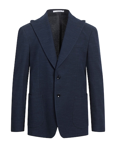 FUGÀTO Blazer Navy blue 99% Cotton, 1% Elastane