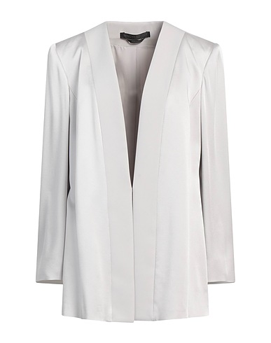 MARINA RINALDI Jacket Light grey 73% Acetate, 27% Viscose