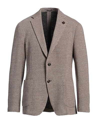 LARDINI Blazer Beige 86% Cashmere, 10% Polyester, 4% Wool