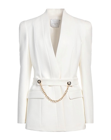 GAëLLE Paris Jacket White 65% Rayon, 30% Polyamide, 5% Elastane