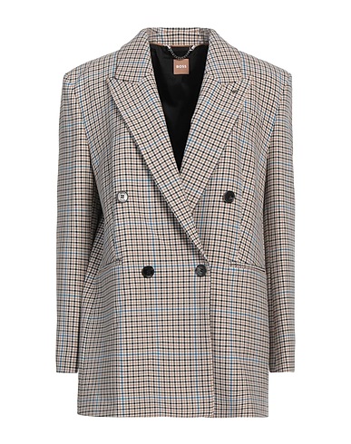 BOSS Blazer Beige 65% Recycled polyester, 28% Viscose, 4% Elastane, 3% Polyester
