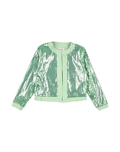 FRACOMINA MINI Jacket Light green 97% Cotton, 3% Elastane