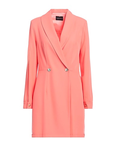 NAM-MYO Caban et veste croisée Corail 95% Polyester, 5% Élasthanne