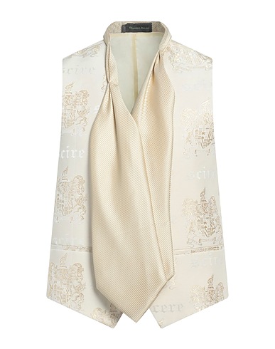 EDUARDO BOSCH DE SERRANO Suit vest Cream 47% Viscose, 30% Polyester, 23% Cotton