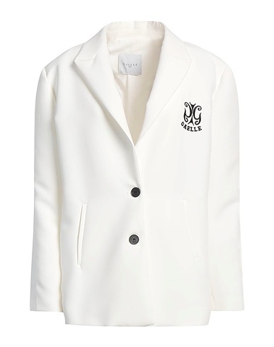GAëLLE Paris Giacca Bianco 90% Poliestere, 10% Elastan