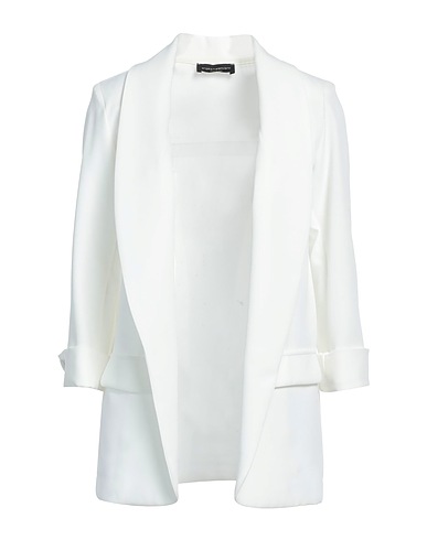ANGELA MELE MILANO Giacca Bianco 50% Viscosa, 42% Poliestere, 8% Elastan