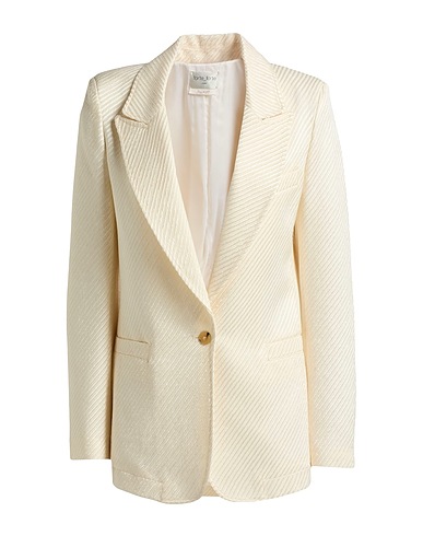 FORTE_FORTE Blazer Ivory 57% Virgin Wool, 43% Viscose