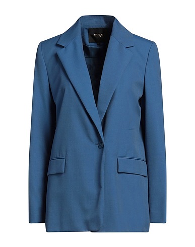 MAJE Blazer Light blue 52% Polyester, 26% Modal, 22% Virgin Wool