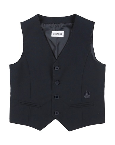 BIKKEMBERGS Panciotto Blu notte 69% Poliestere, 25% Viscosa, 6% Elastan