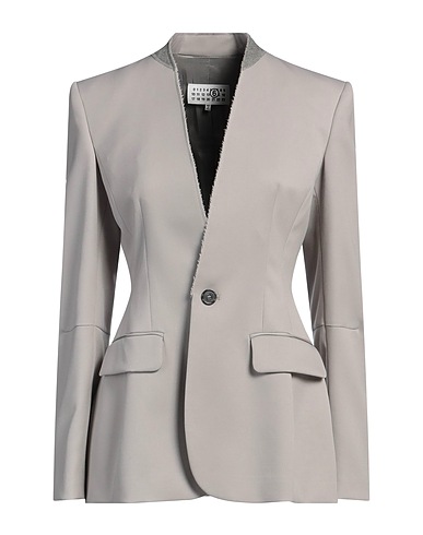 MM6 MAISON MARGIELA Blazer Light grey 54% Polyester, 44% Virgin Wool, 2% Elastane