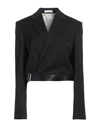 HELMUT LANG Blazer Black 100% Virgin Wool, Linen, Wool, Viscose