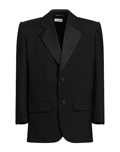 SAINT LAURENT Blazer Black 100% Wool, Polyester