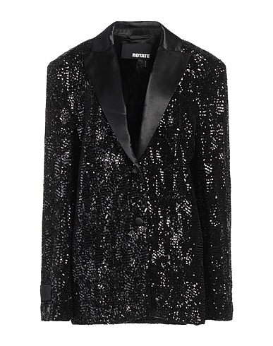ROTATE BIRGER CHRISTENSEN Blazer Black 95% Recycled polyester, 5% Elastane