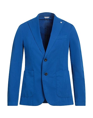 MANUEL RITZ Blazer Azure 71% Organic cotton, 27% Linen, 2% Elastane