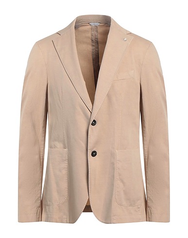 MANUEL RITZ Veste Beige 71% Coton biologique, 27% Lin, 2% Élasthanne