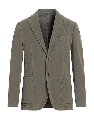 CIPRIANI SARTORIA NAPOLETANA Blazer PER ARUTA Military green 97% Cotton, 3% Elastane