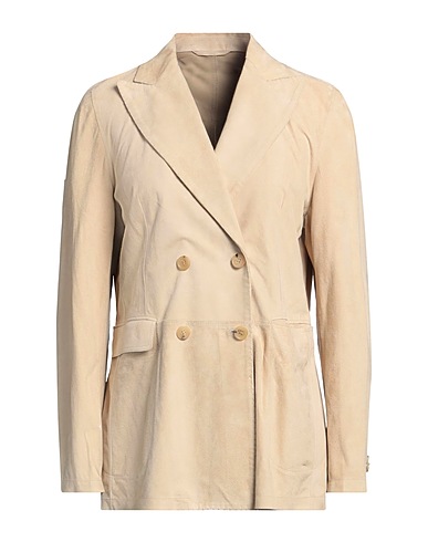 RIFUGIO Blazer Beige 100% Ovine leather