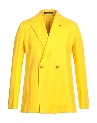 TAGLIATORE Blazer Yellow 100% Linen