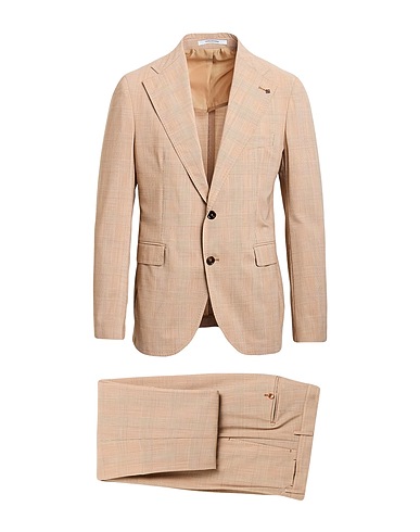 TAGLIATORE Suits Camel 95% Virgin Wool, 5% Elastane