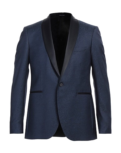 TAGLIATORE Blazer Midnight blue 77% Virgin Wool, 22% Polyester, 1% Elastane
