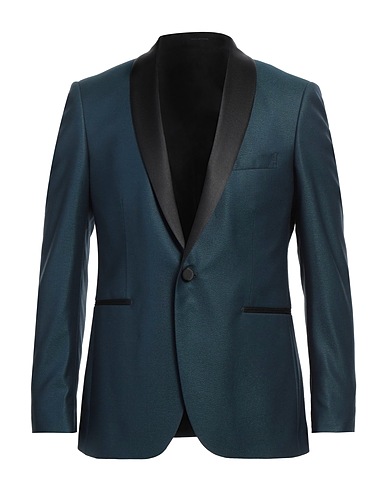 TAGLIATORE Blazer Deep teal 79% Virgin Wool, 20% Silk, 1% Elastane