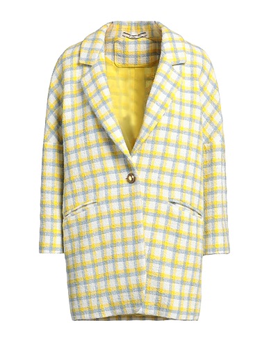 TAGLIATORE 02-05 Coat Yellow 87% Polyester, 13% Linen