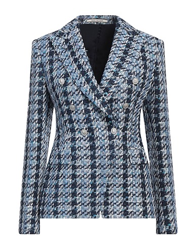 TAGLIATORE 02-05 Blazer Sky blue 49% Cotton, 16% Viscose, 13% Acrylic, 11% Polyamide, 11% Textile fibers