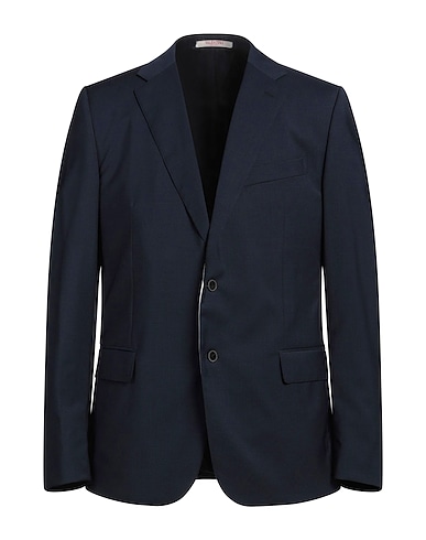 VALENTINO GARAVANI Blazer Navy blue 99% Wool, 1% Elastane, Viscose