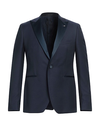 TAGLIATORE Blazer Midnight blue 51% Polyester, 48% Virgin Wool, 1% Elastane