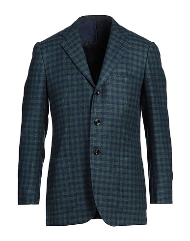 KITON Blazer Navy 80% Cashmere, 15% Silk, 5% Linen