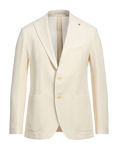 TAGLIATORE Blazer Ivory 51% Cotton, 47% Virgin Wool, 2% Elastane