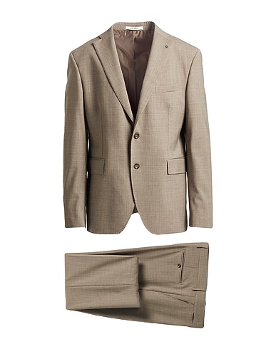TAGLIATORE Suits Khaki 98% Virgin Wool, 2% Elastane