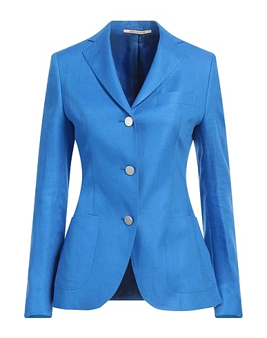 TAGLIATORE 02-05 Blazer Bright blue 100% Linen