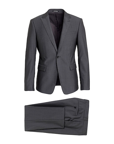 EMPORIO ARMANI Suits Charcoal 82% Virgin Wool, 18% Silk
