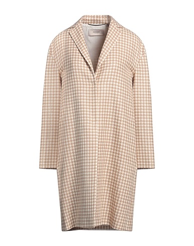 AGNONA コート ベージュ シルク 38% / リネン 38% / コットン 24%