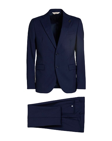 PAOLONI Abito Blu notte 98% Lana, 2% Elastan