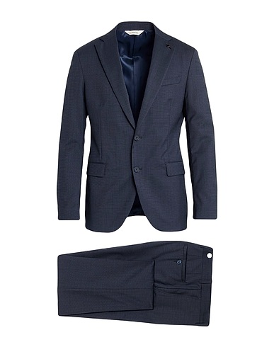 PAOLONI Suits Midnight blue 98% Wool, 2% Elastane