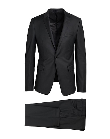 EMPORIO ARMANI Suits Black 100% Virgin Wool