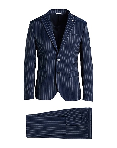 MANUEL RITZ Suits Midnight blue 100% Virgin Wool